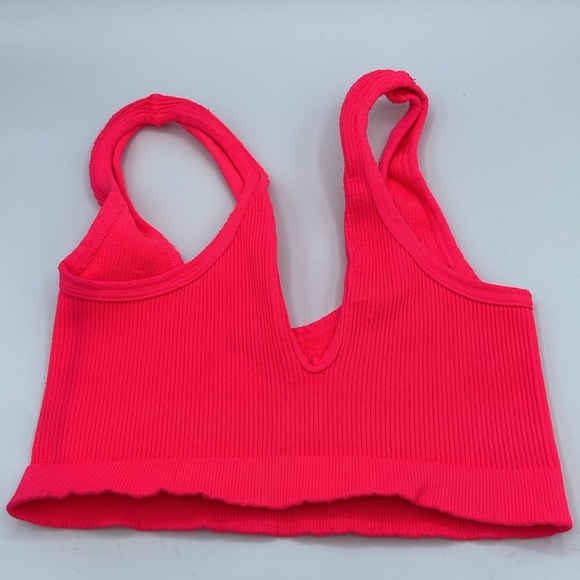 ‼️LAST ONE‼️ FREE PEOPLE Movement Happiness Runs Scoop Neck Bra Electric Sunset - Picture 3 of 16